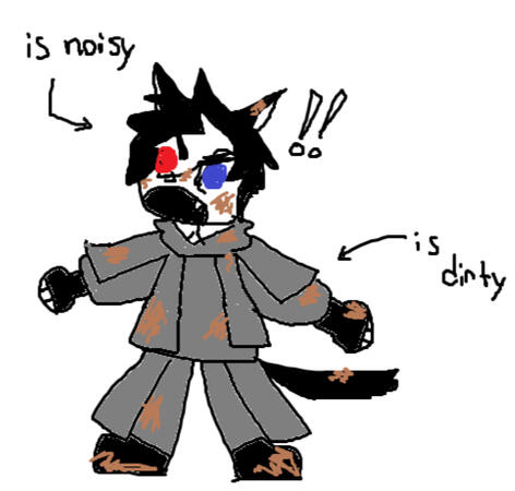 boys: are noisy, are dirty